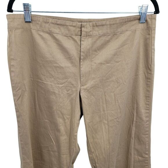 Vintage 80s Ralph Lauren Sport Blue Tag Bootcut Pants 14 Camel Mid Rise Stretch - Picture 9 of 13